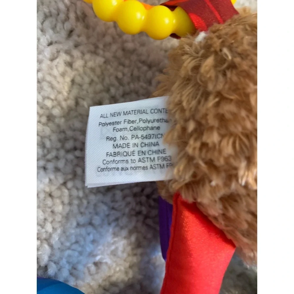 Lamaze‎ Fun Moose Baby Toy 0-24 Months Plush Multicolor Fabric By TOMY With Clip